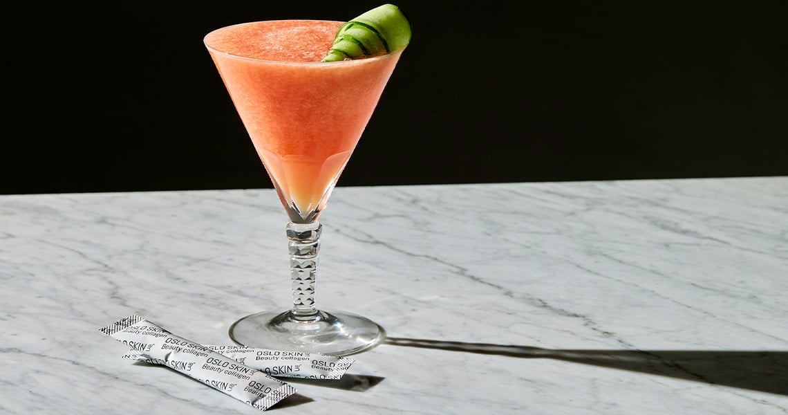 Mocktail all'anguria e cetriolo