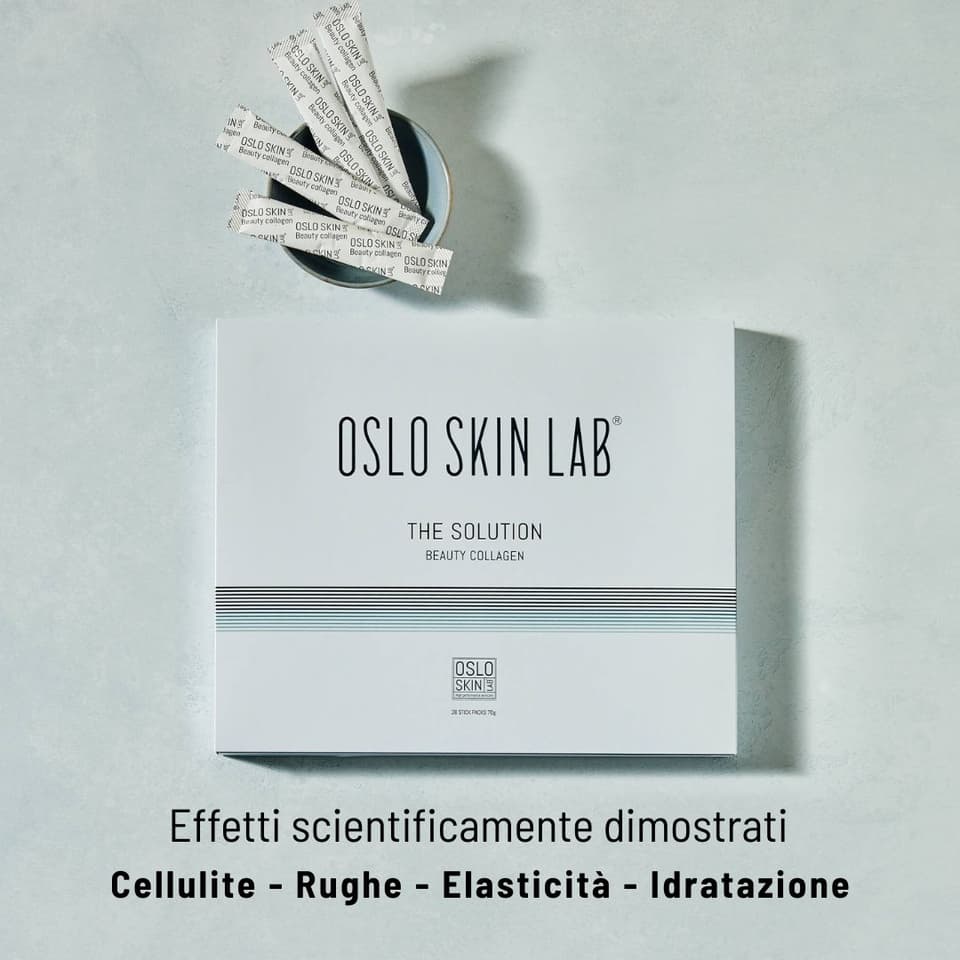 scatola the solution con benefici su pelle, cellulite, segni del tempo